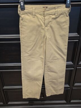 Dickies Boys Khaki Straight-Leg Chino Pants Size 7